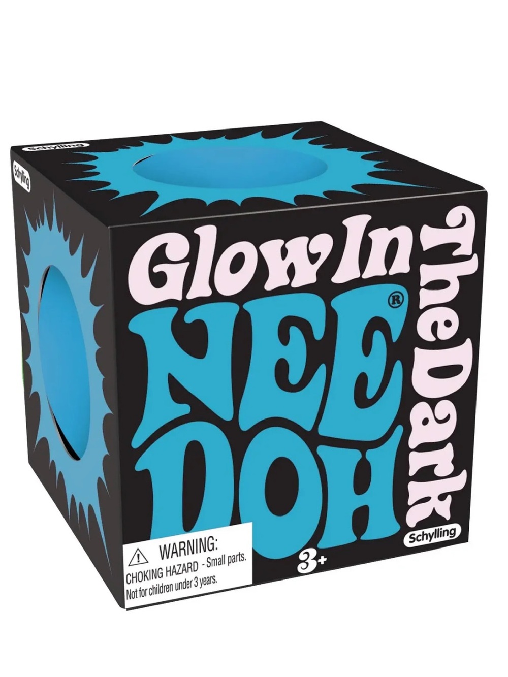 Glow In The Dark NeeDoh Mini Stress Ball - Blue